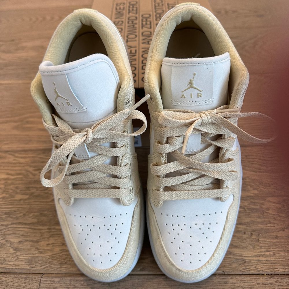 Nike Women's Cream and Tan Sneakers